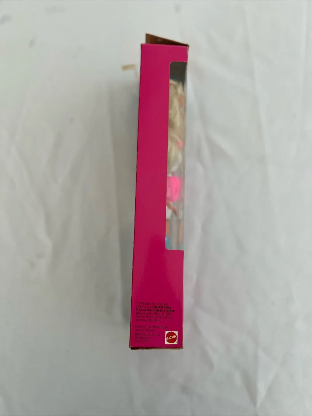 Vintage 1993 Barbie Sun Jewel Blonde Doll with Silver Dress and Pink Accent - Picture 6 of 13